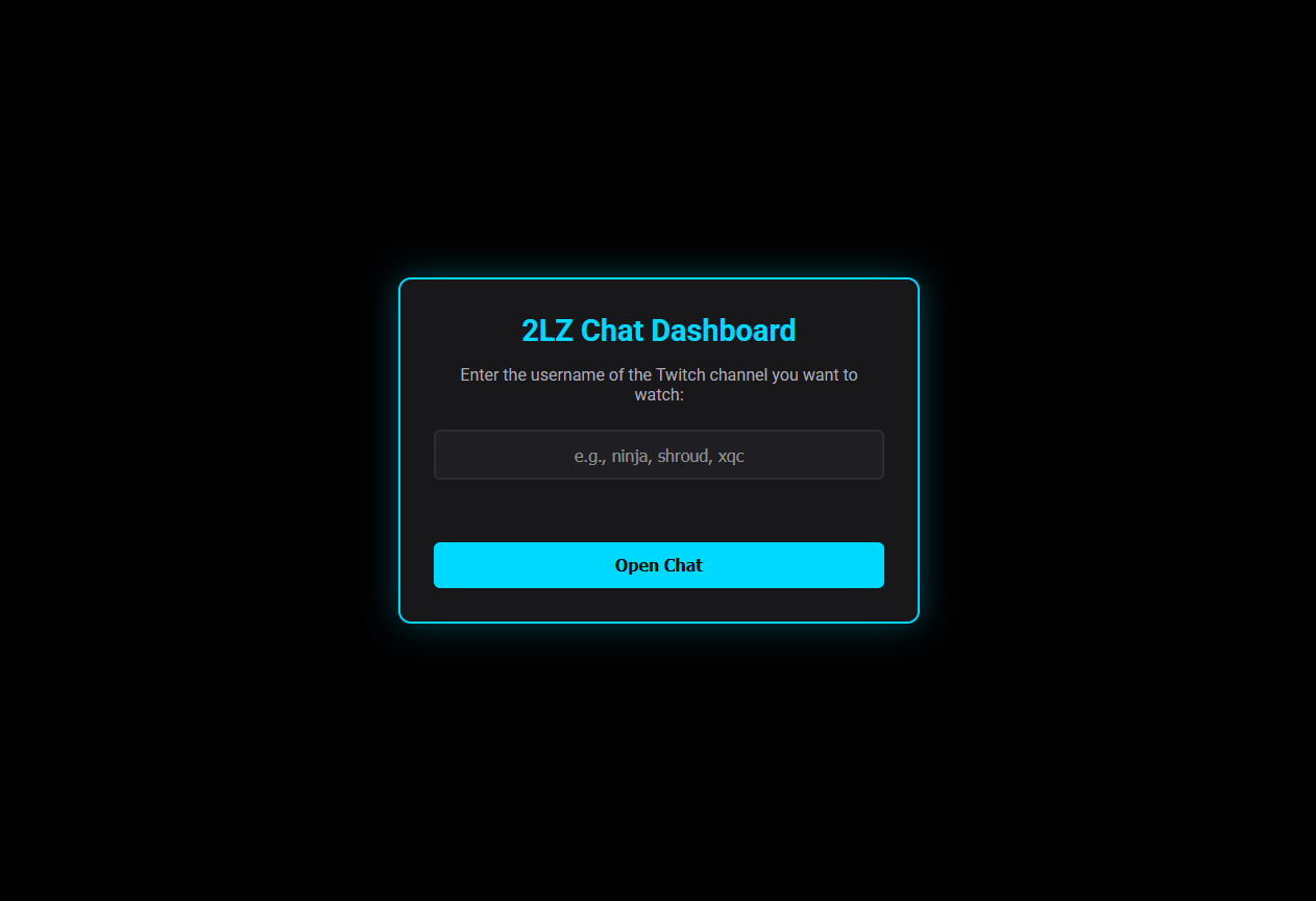 Chat Dashboard Screenshot